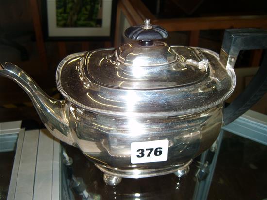 George V silver teapot